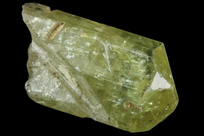 Lustrous Yellow Apatite Crystal - Morocco #82573